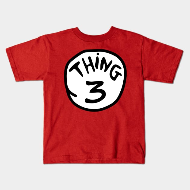 THING 3 Kids T-Shirt by archila